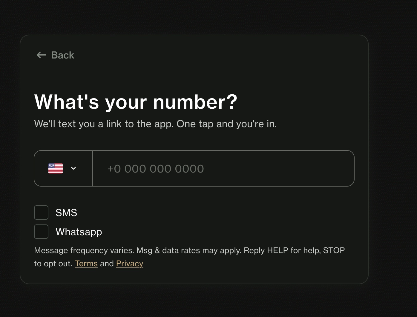 Phone entry